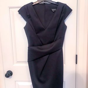 Topshop black structured dress size 6